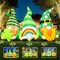 6 FT St Patricks Day Inflatables Outdoor Decorations Inflatable Gnome Leprechauns Blow Up Yard Decor Saint Patrick's Decorations for Yard Holiday Party Garden Lawn